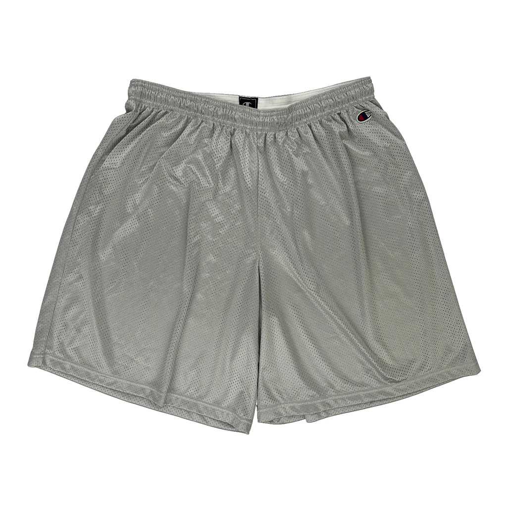 Reverse Weave Champion Sport Shorts - 2XL Grey Polyester Refurbished - Thrifted (note: this is a term often used to describe second- refurbished available on Cerqular