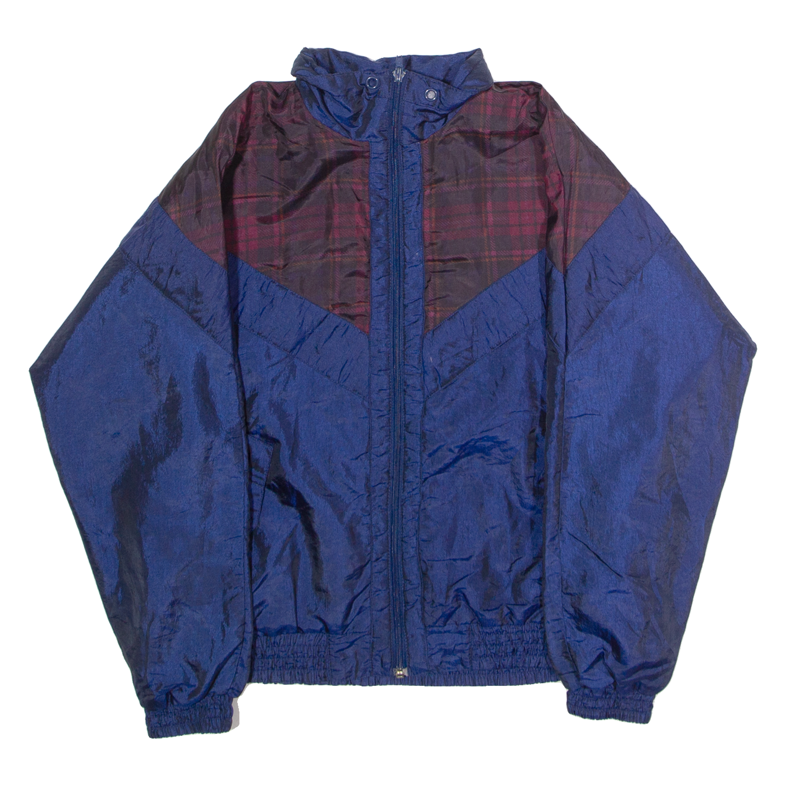 SUNTERRA Womens Shell Jacket Blue 90s Plaid M Refurbished - N/A refurbished available on Cerqular