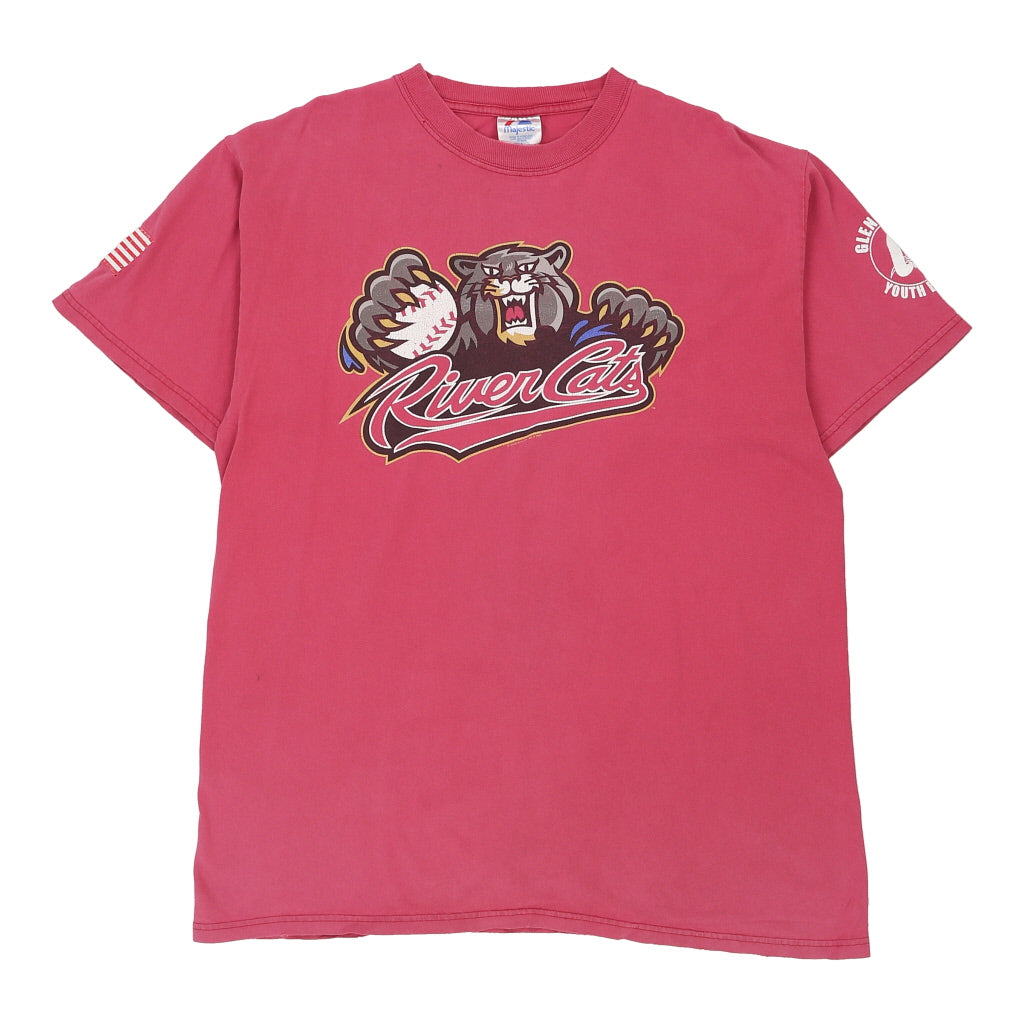 Buy Sacramento River Cats Majestic T-Shirt - XL Red Cotton Refurbished - $16.07 Sacramento River Cats Majestic T-Shirt - XL Red Cotton Refurbished - Thrifted (note: this is a term often used to describe second- refurbished available on Cerqular