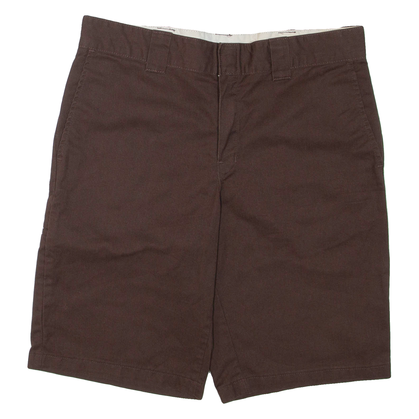 DICKIES Mens Chino Shorts Brown L W36 Refurbished - N/A refurbished available on Cerqular