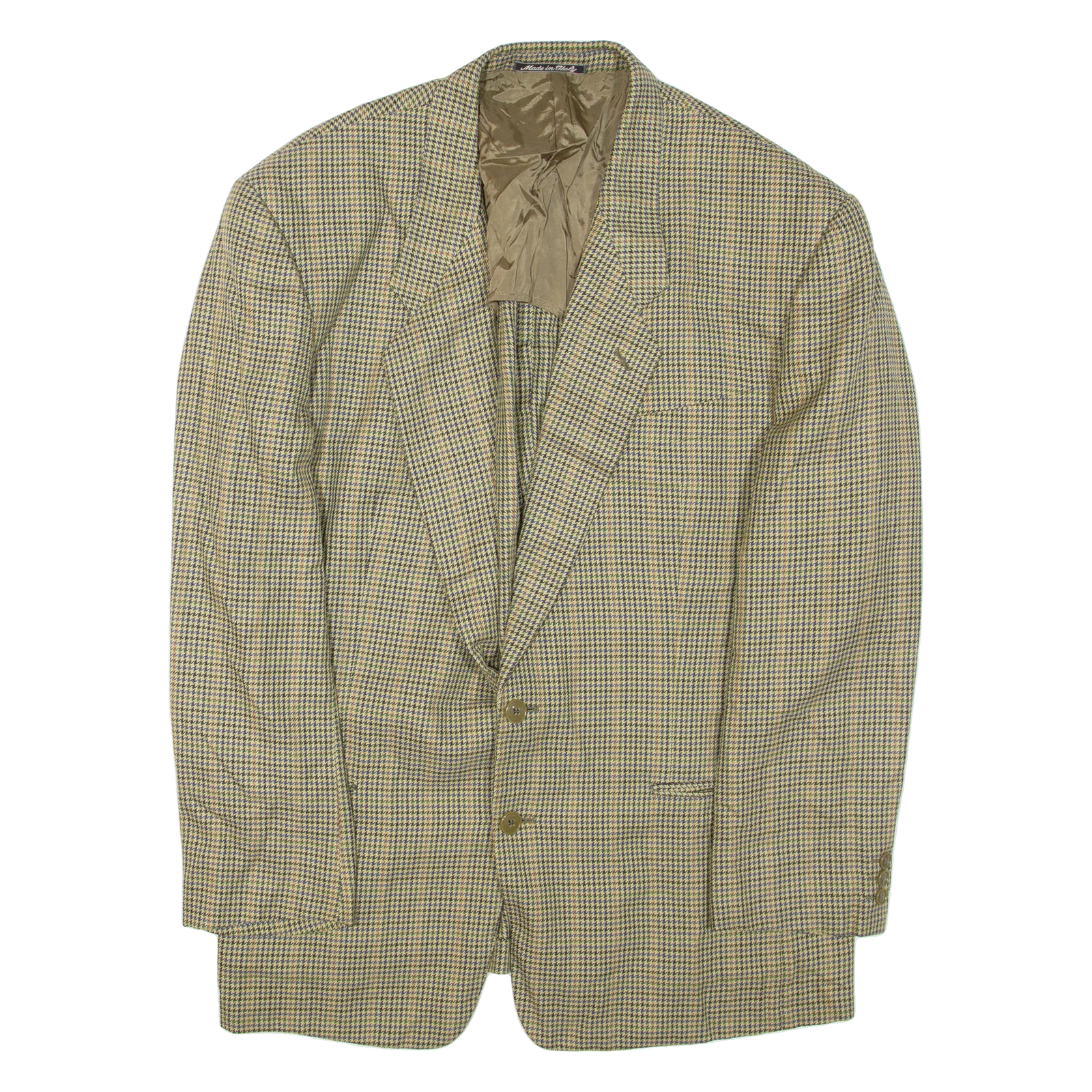 Mens Blazer Jacket Green Houndstooth XL Refurbished - N/A refurbished available on Cerqular
