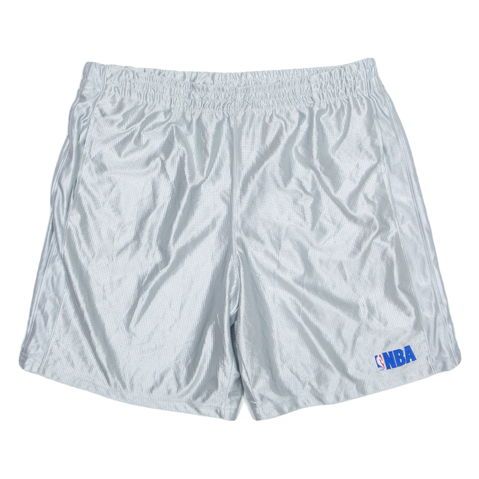 NBA Elevation Mens Sports Shorts Silver Relaxed XL W38 Refurbished - N/A refurbished available on Cerqular