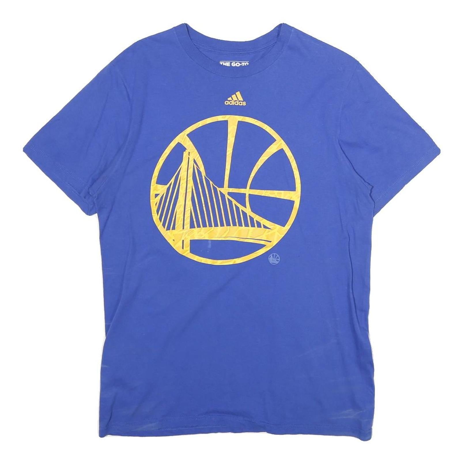 ADIDAS Mens Blue Golden State Warriors Graphic T-Shirt M Short Sleeve Crew Neck Refurbished - N/A refurbished available on Cerqular
