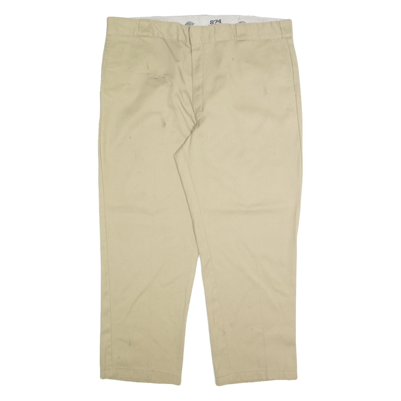 DICKIES Chino Mens Trousers Beige Regular Straight W42 L29 Refurbished - N/A refurbished available on Cerqular