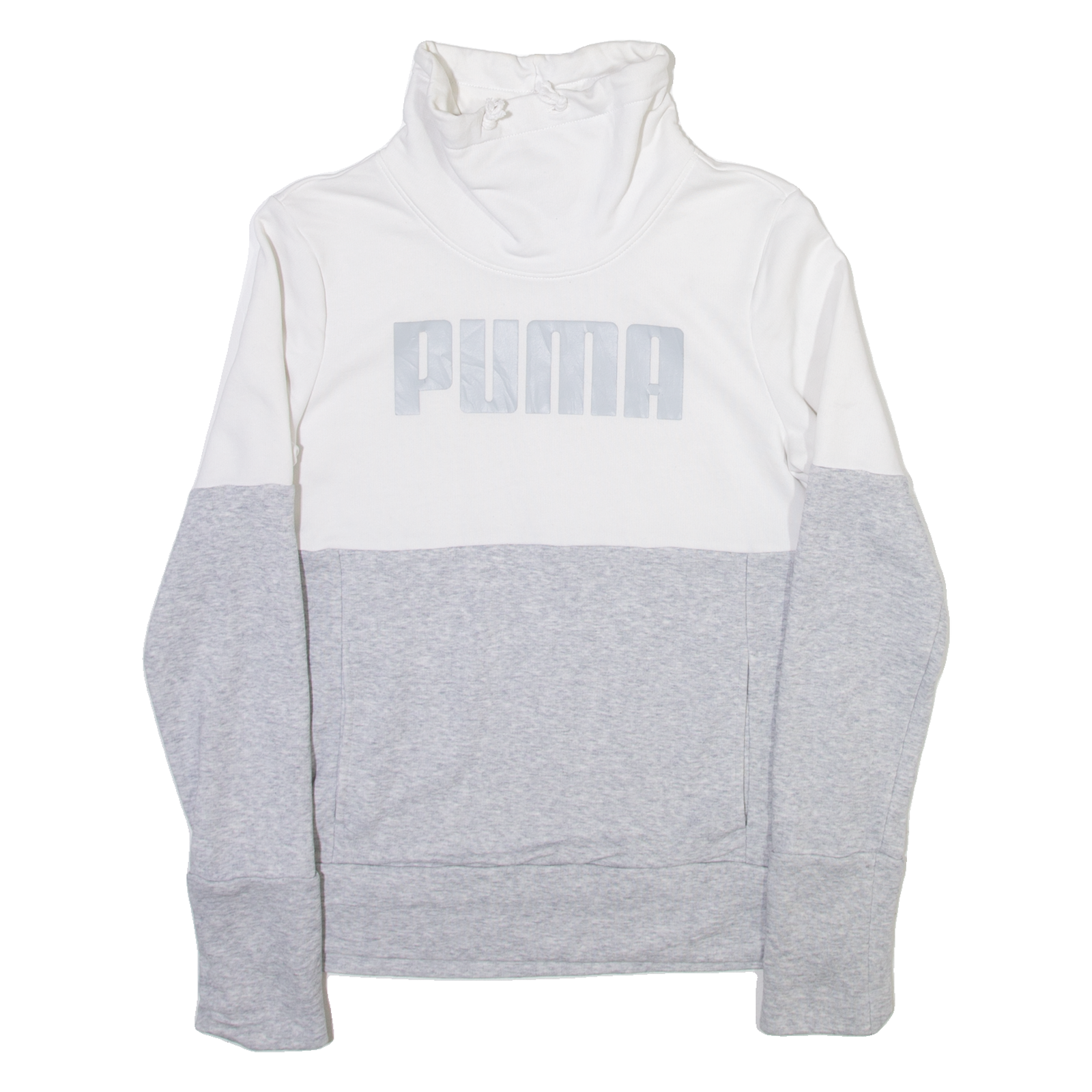 PUMA Womens Sweatshirt Grey Roll Neck S Refurbished - N/A refurbished available on Cerqular