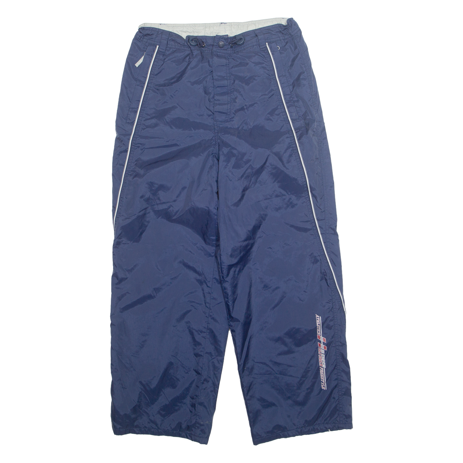 TOMMY HILFIGER Mesh Lined Mens Rain Trousers Blue 90s Straight S W29 L27 Refurbished - N/A refurbished available on Cerqular