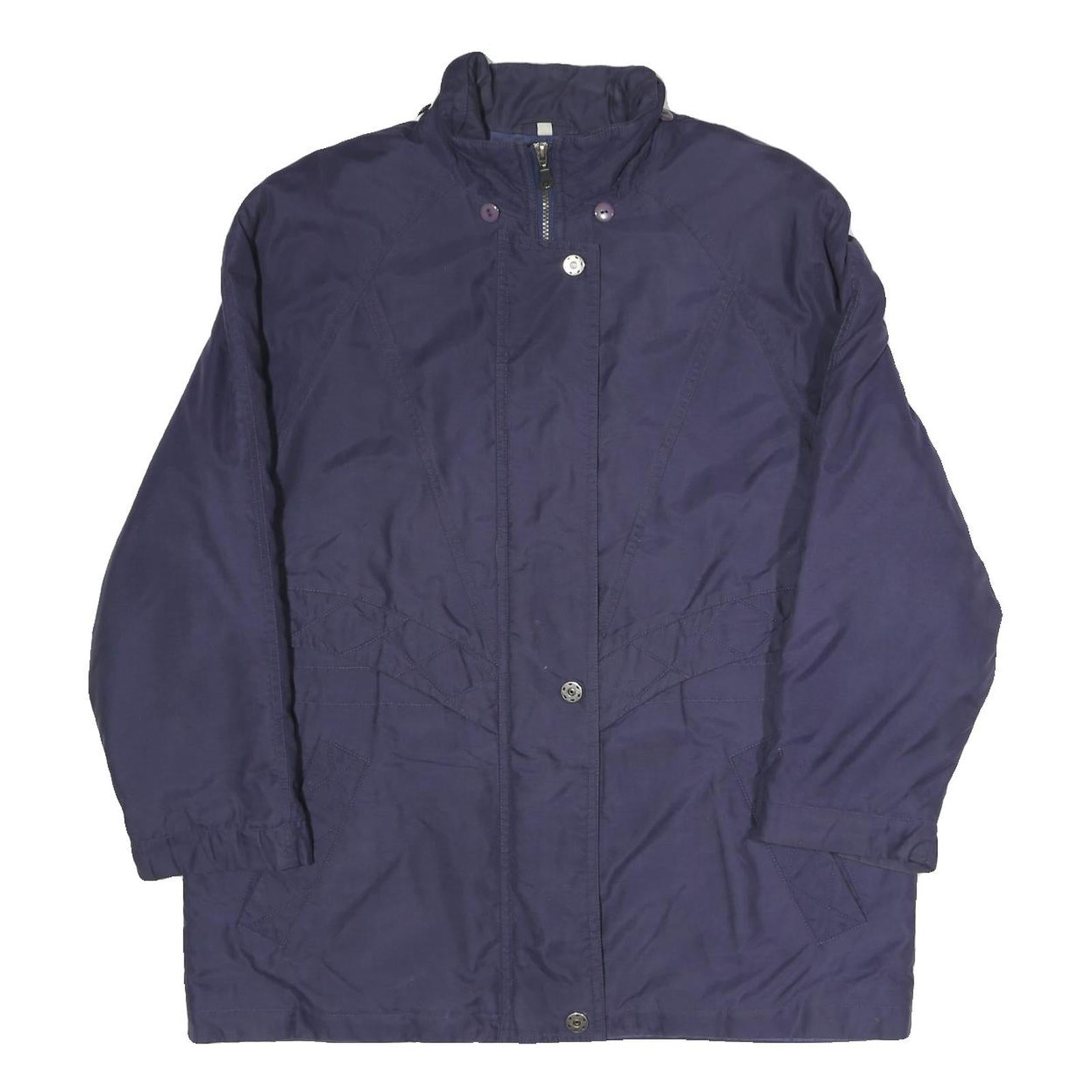 NEWPORT Womens Navy Blue Jacket M Polyester Blend Zip Casual Outerwear Refurbished - N/A refurbished available on Cerqular