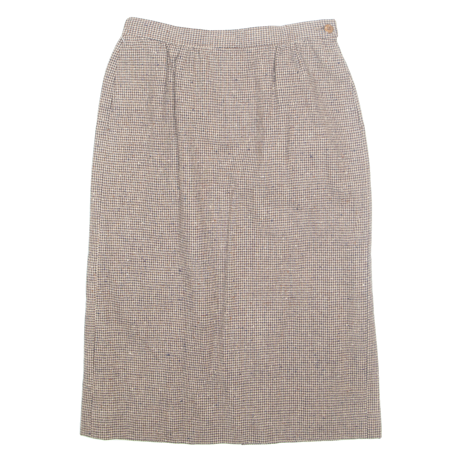 PENDLETON Womens Pencil Skirt Brown Midi Wool Houndstooth S Refurbished - N/A refurbished available on Cerqular