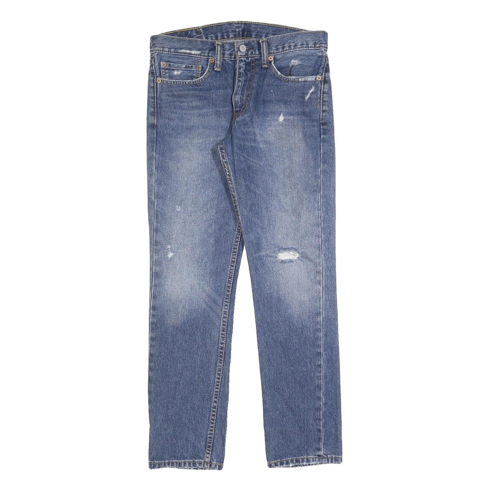 LEVI'S 511 Slim Mens Jeans Blue Slim Straight Denim Medium W32 L32 Casual Wear Refurbished - N/A refurbished available on Cerqular
