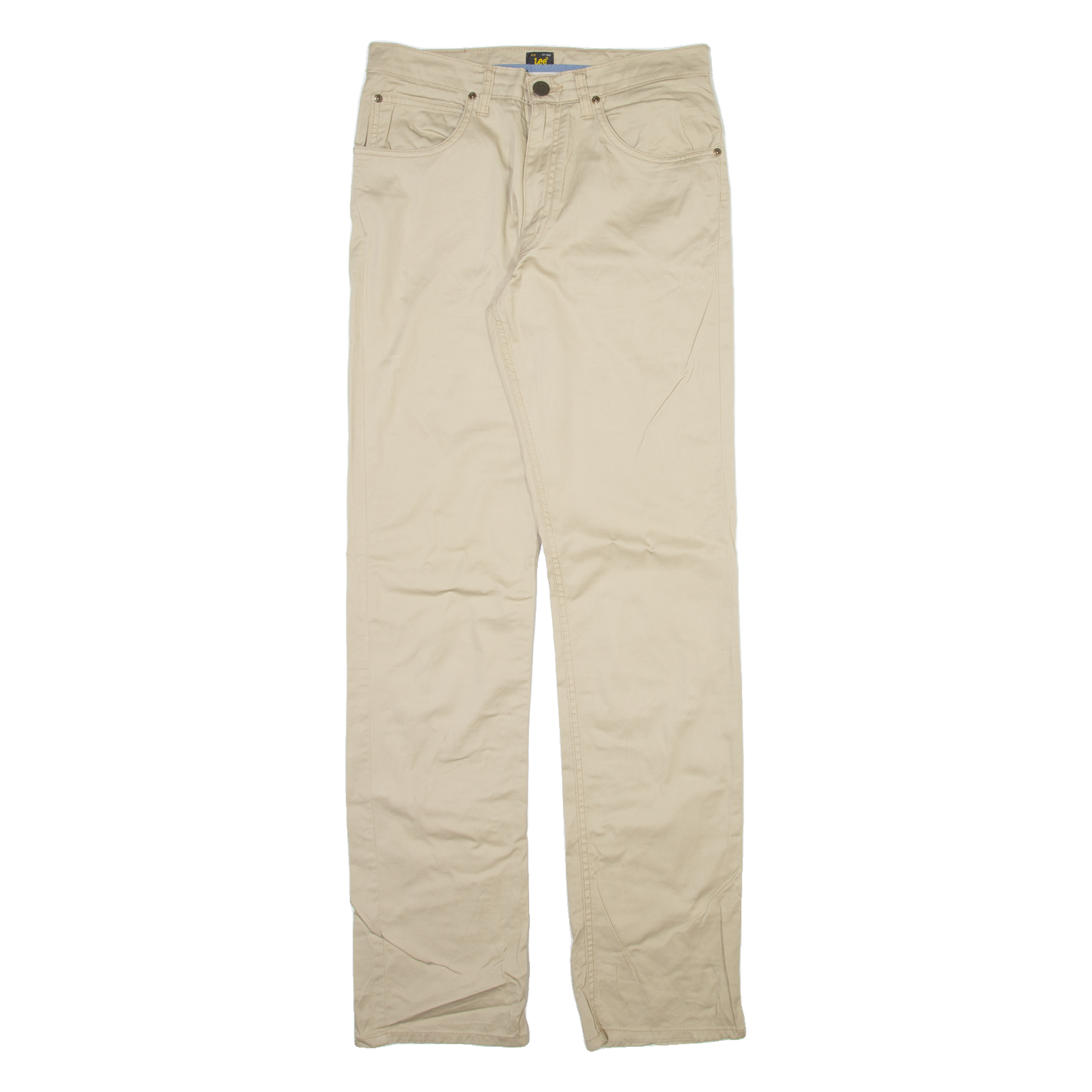 LEE Mens Trousers Beige Slim Straight W31 L34 Refurbished - N/A refurbished available on Cerqular