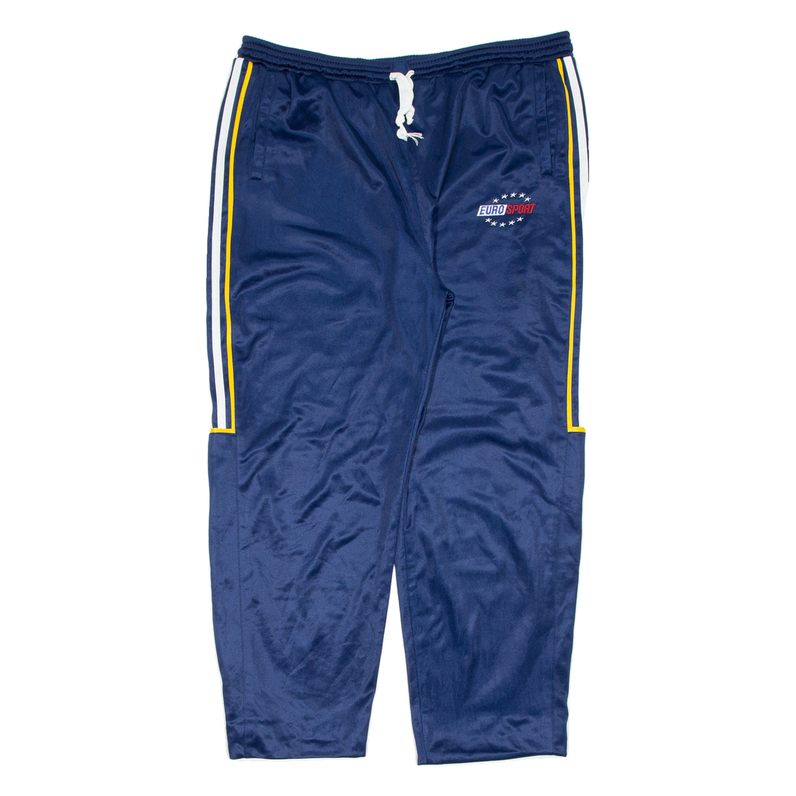 EURO SPORTS Mens Track Pants Blue Wide-Leg XL W37 L27 Refurbished - N/A refurbished available on Cerqular