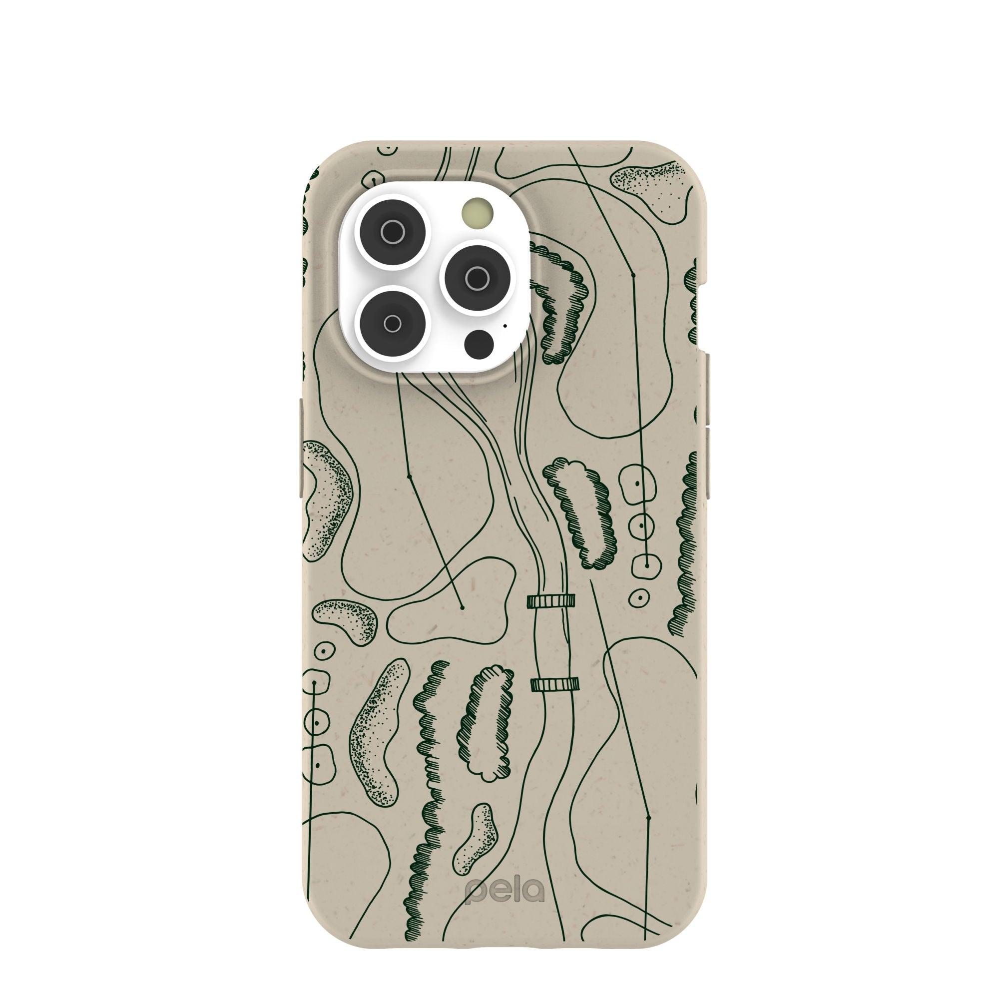 London Fog Golf Course iPhone 14 Pro Case Refurbished - Pela Case refurbished available on Cerqular