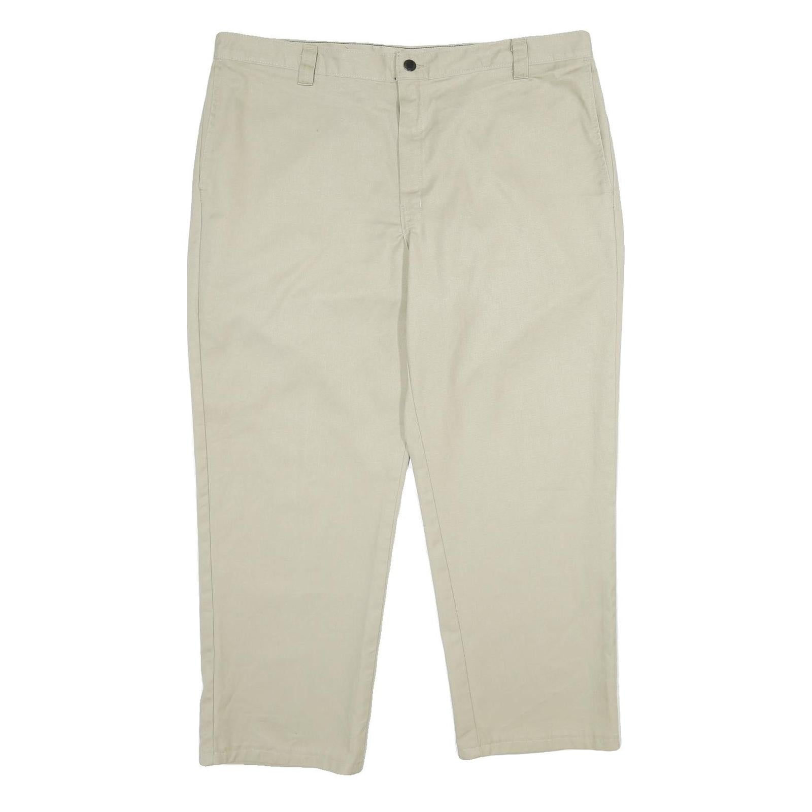 DICKIES Mens Polyester Blend Beige Regular Straight Trousers W40 L30 Workwear Refurbished - N/A refurbished available on Cerqular