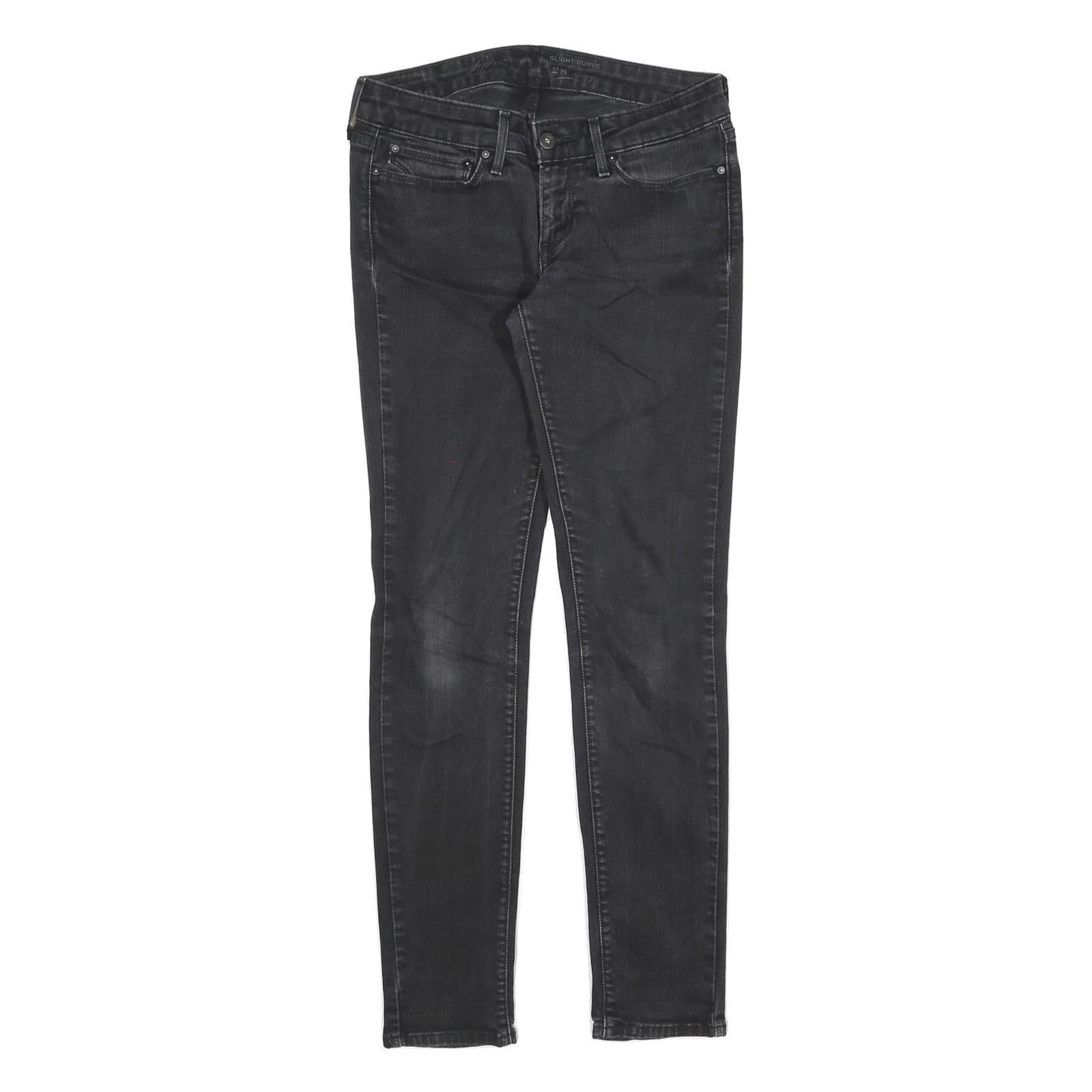 LEVI'S Womens Jeans Black Slim Skinny Denim Medium W28 L29 Stretch Cotton Blend Refurbished - N/A refurbished available on Cerqular
