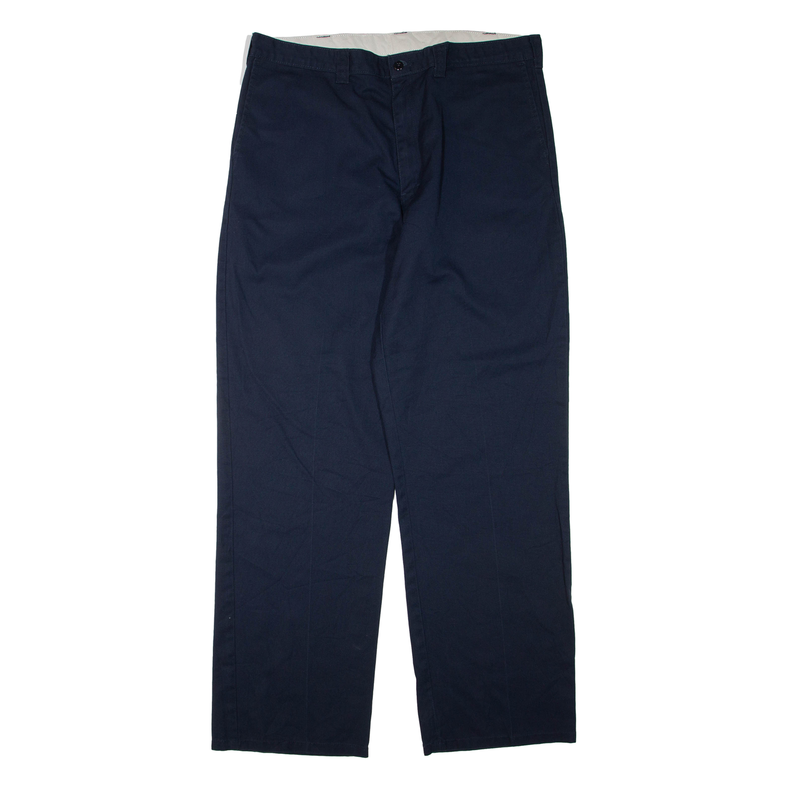DICKIES Womens Trousers Blue Regular Straight W38 L34 Refurbished - N/A refurbished available on Cerqular