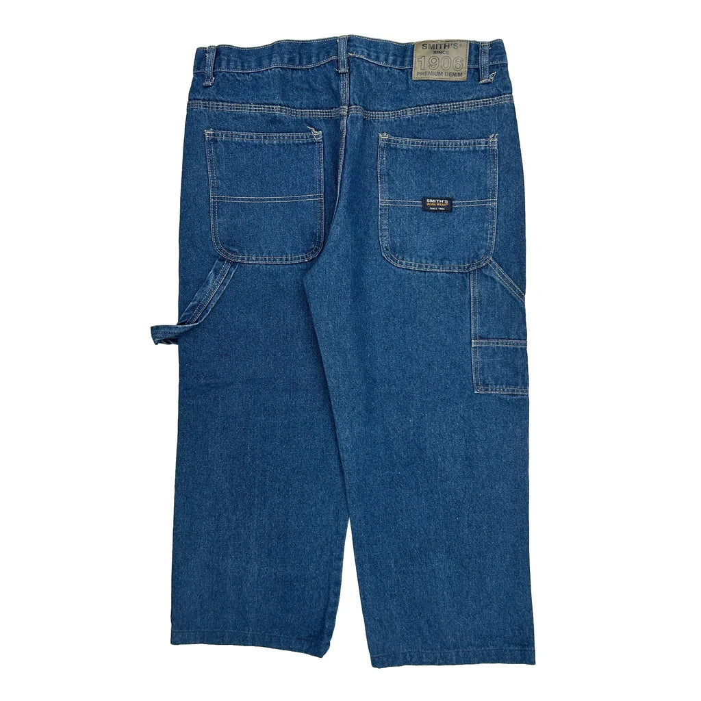 Smiths Carpenter Jeans - 36W 29L Blue Denim Refurbished - Thrifted (note: this is a term often used to describe second- refurbished available on Cerqular