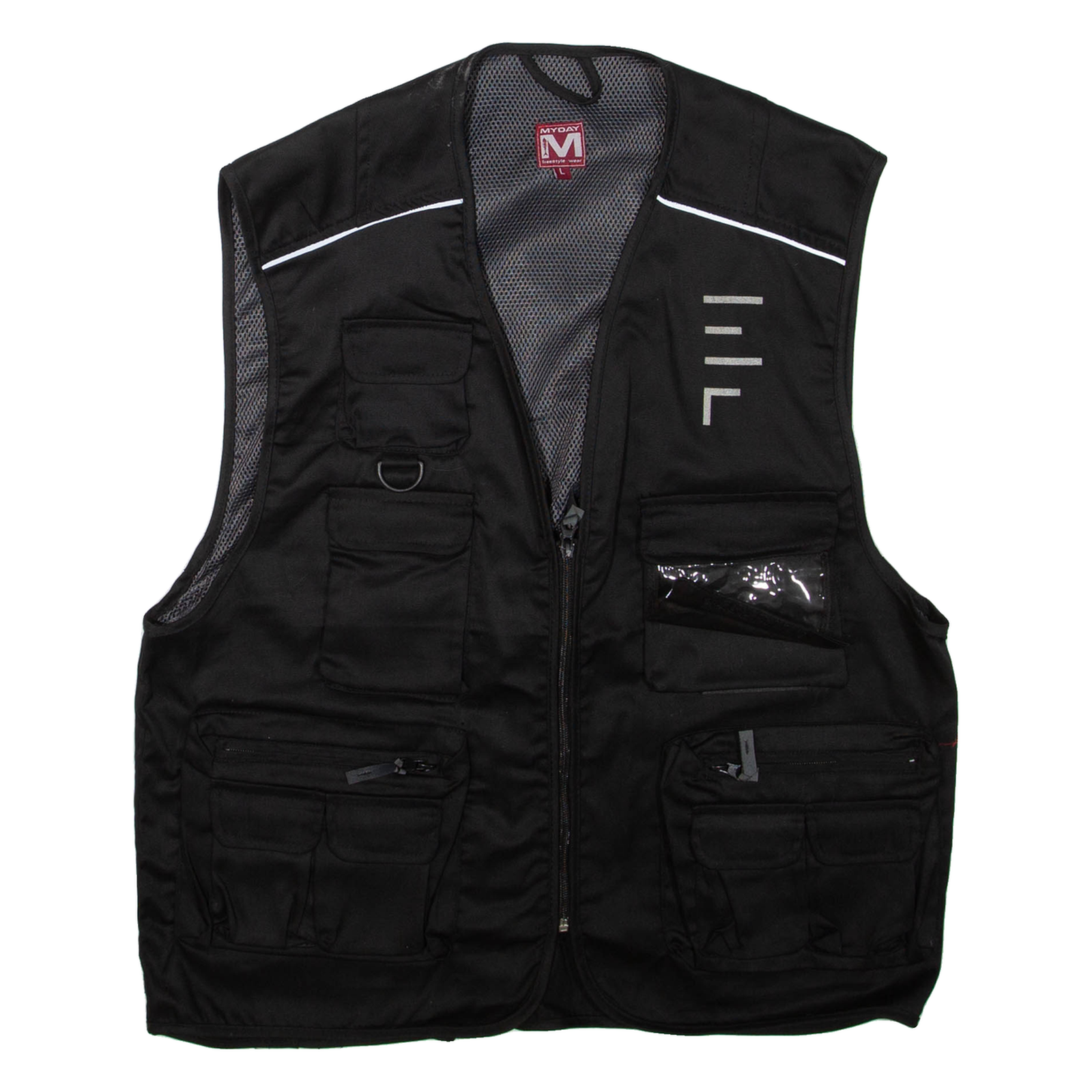 MYDAY Utility Mens Gilet Black L Refurbished - N/A refurbished available on Cerqular