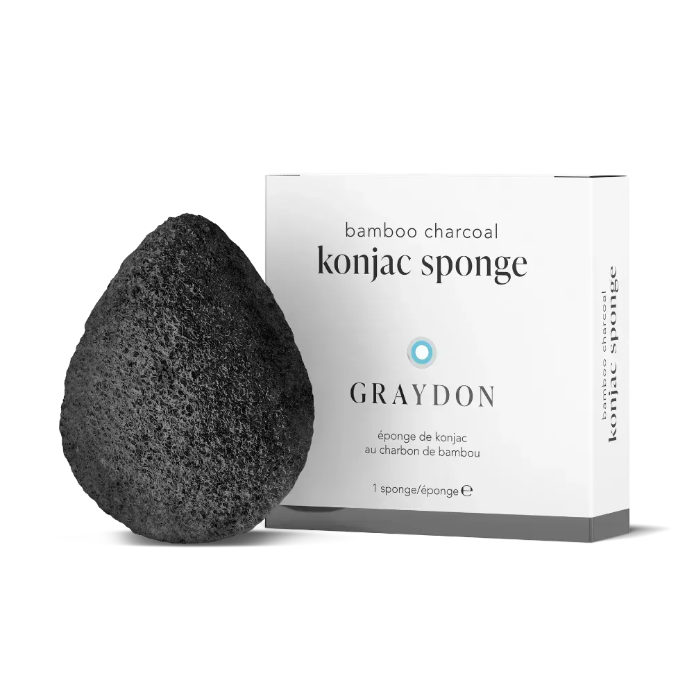 bamboo charcoal sponge | Title: Konjac Sponge Refurbished - Graydon Skincare refurbished available on Cerqular