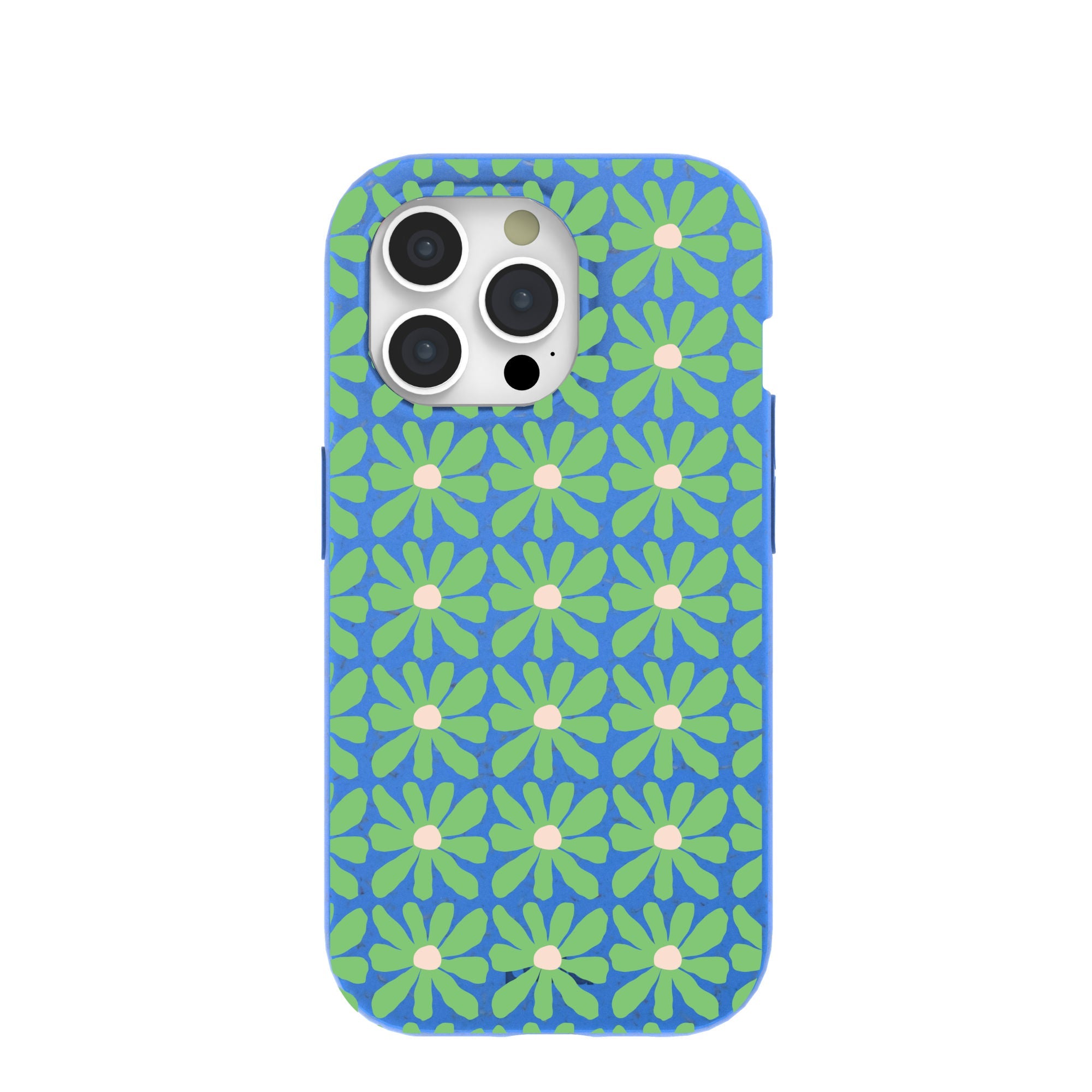 Buy Electric Blue Flower Child iPhone 15 Pro Case Refurbished - $65.00 Electric Blue Flower Child iPhone 15 Pro Case Refurbished - Pela Case refurbished available on Cerqular