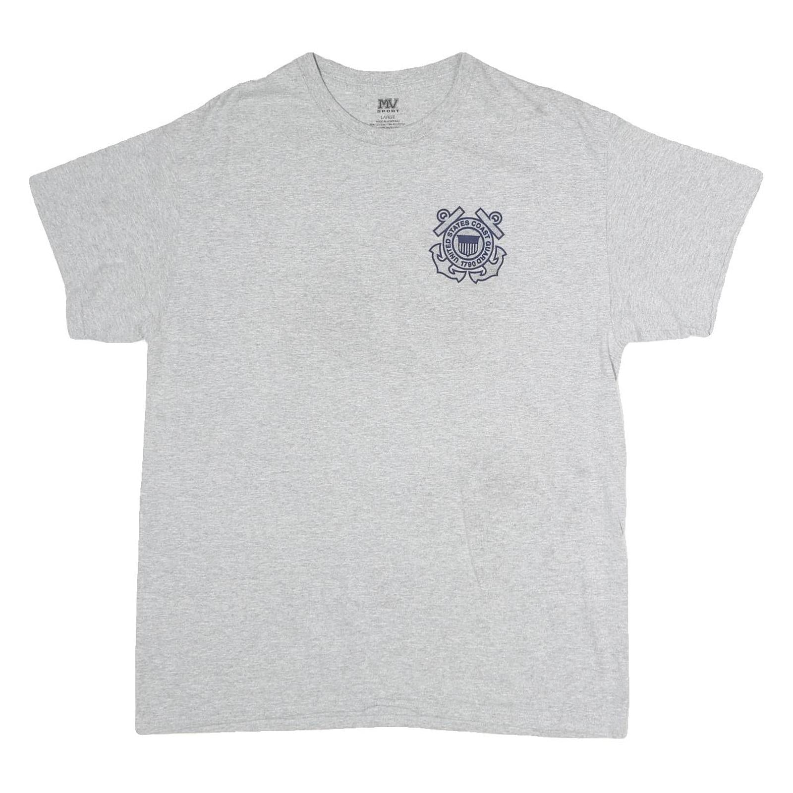 Buy MV SPORT Mens Grey Cotton Graphic T-Shirt L Short Sleeve Crew Neck Coast Guard Refurbished - $12.99 MV SPORT Mens Grey Cotton Graphic T-Shirt L Short Sleeve Crew Neck Coast Guard Refurbished - N/A refurbished available on Cerqular