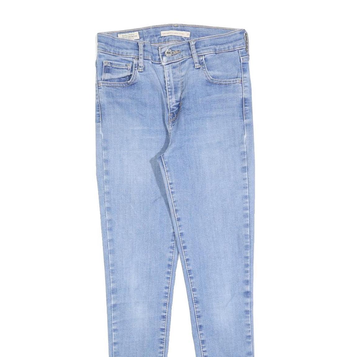 LEVI'S 720 Womens Jeans Blue Slim Skinny Denim Rinse W25 L28 Stretch Refurbished - N/A refurbished available on Cerqular