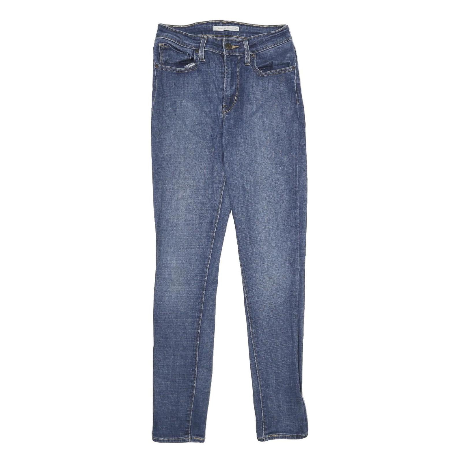 LEVI'S 721 High Rise Skinny Womens Jeans Blue Slim Denim Medium Wash W27 L30 Refurbished - N/A refurbished available on Cerqular