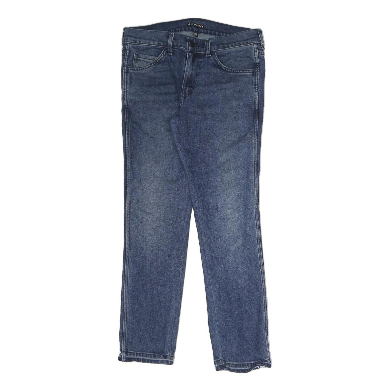 LEVI'S Womens Jeans Blue Regular Straight Denim Medium W29 L27 Classic Cotton Refurbished - N/A refurbished available on Cerqular
