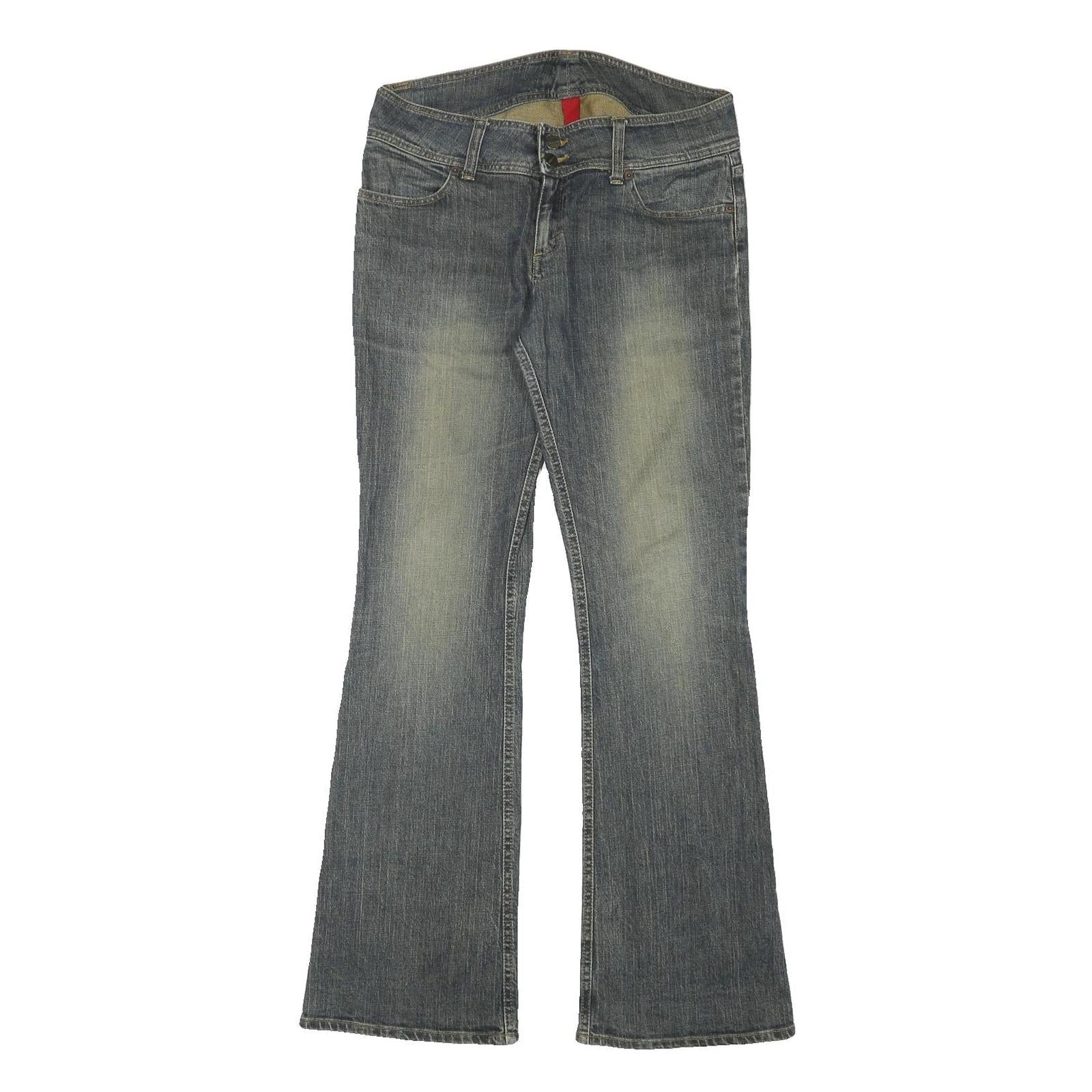 H&M Womens Blue Regular Flared Denim Medium W32 L32 Jeans Classic Cotton Blend Refurbished - N/A refurbished available on Cerqular