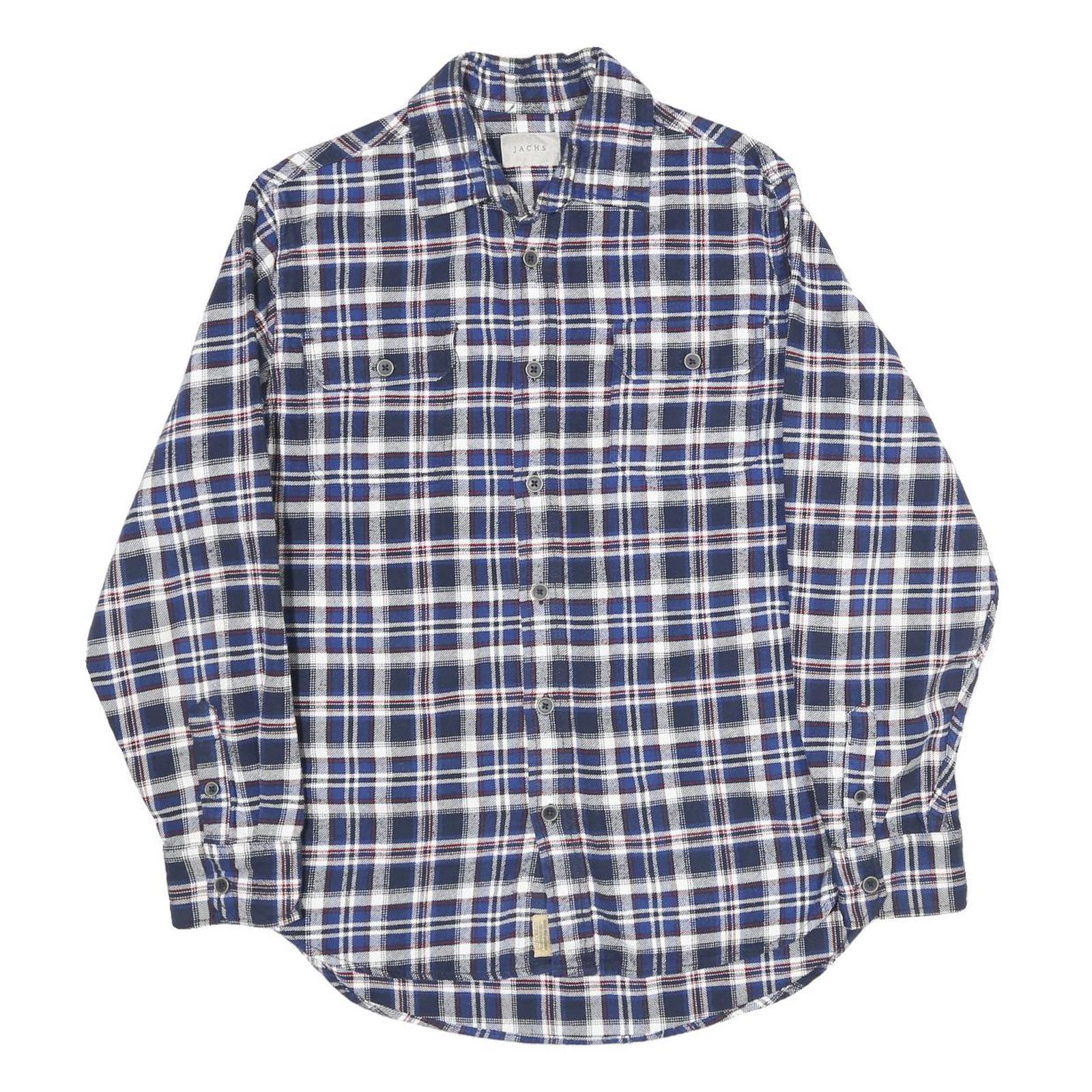 Buy JACHS Mens Blue White Red Check Shirt Cotton M Casual Classic Button Down Refurbished - $28.59 JACHS Mens Blue White Red Check Shirt Cotton M Casual Classic Button Down Refurbished - N/A refurbished available on Cerqular