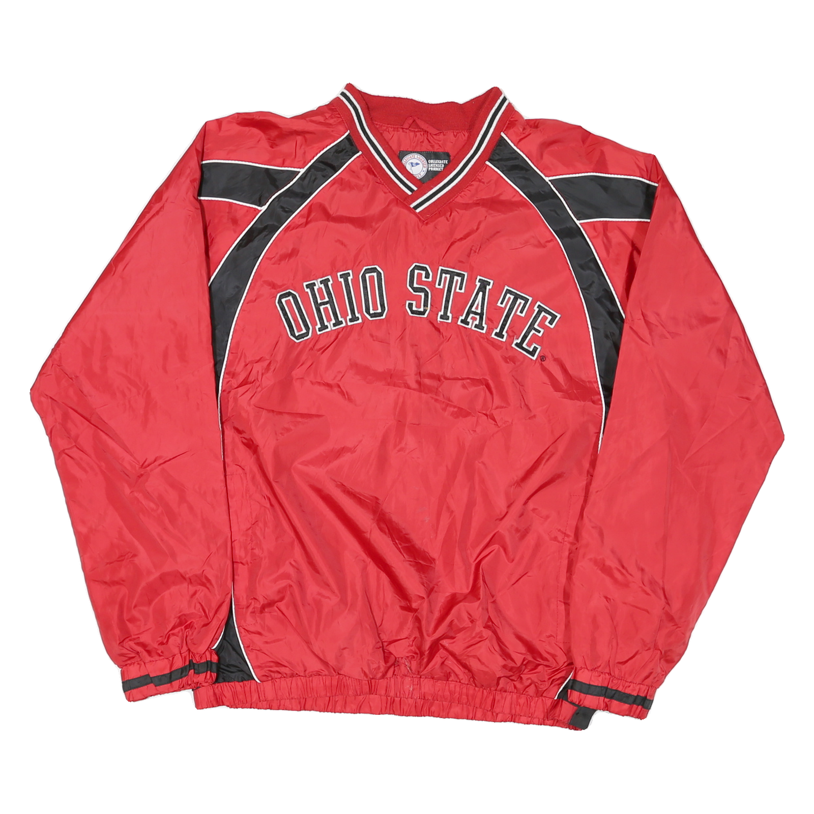 COLLEGIATE LICENSED PRODUCT Mens Red & Black Ohio State V-Neck M Nylon Refurbished - N/A refurbished available on Cerqular