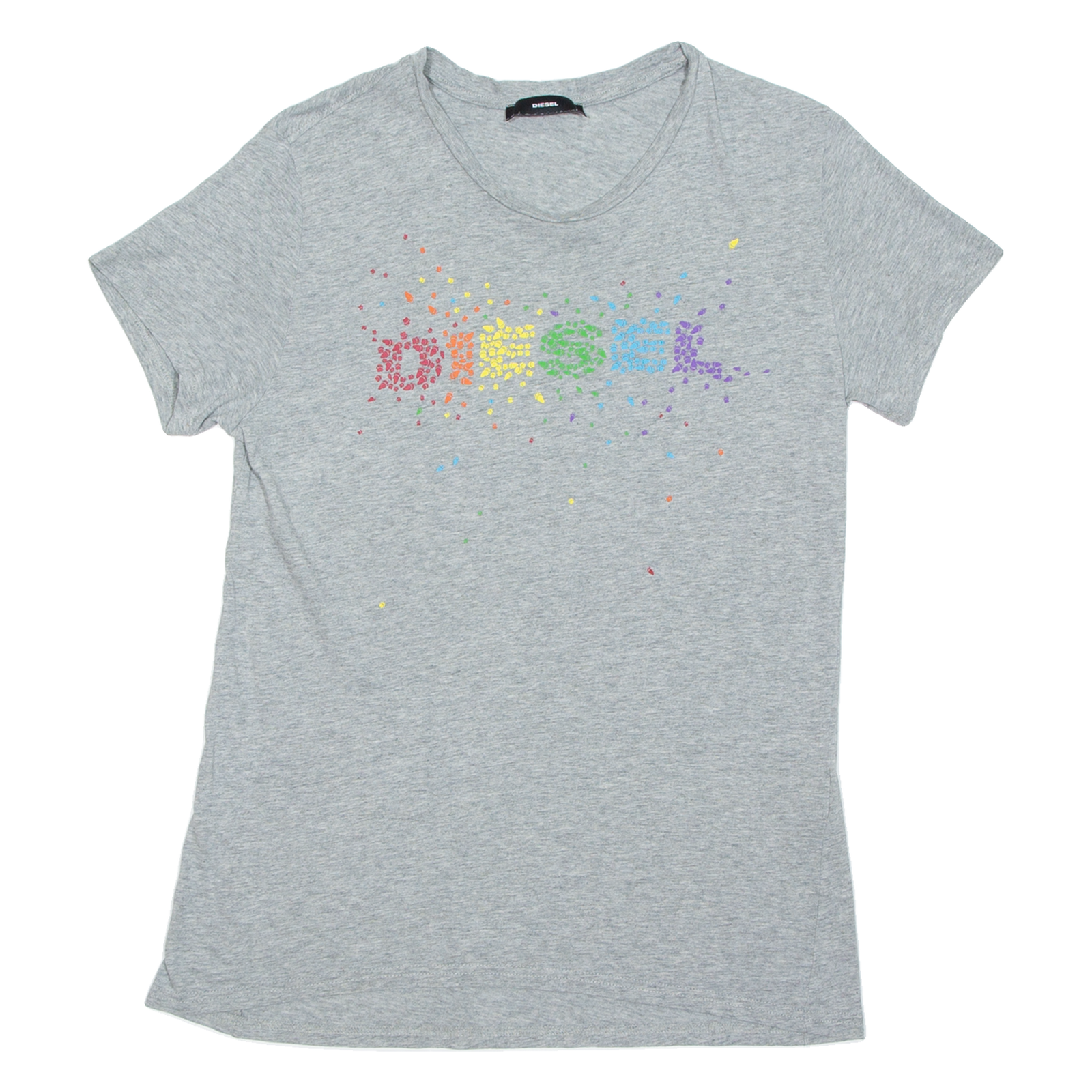 DIESEL Womens T-Shirt Grey M Refurbished - N/A refurbished available on Cerqular