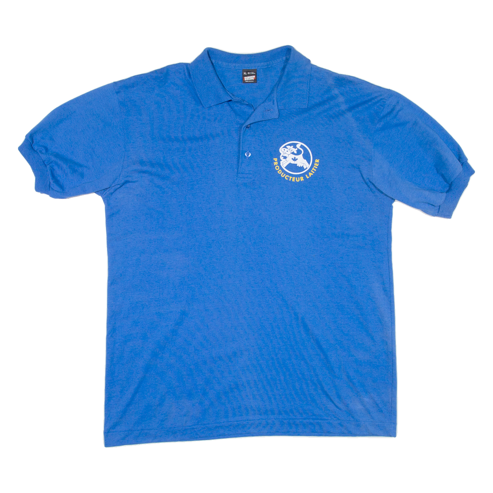 SCREEN STARS Mens Polo Shirt Blue XL Refurbished - N/A refurbished available on Cerqular