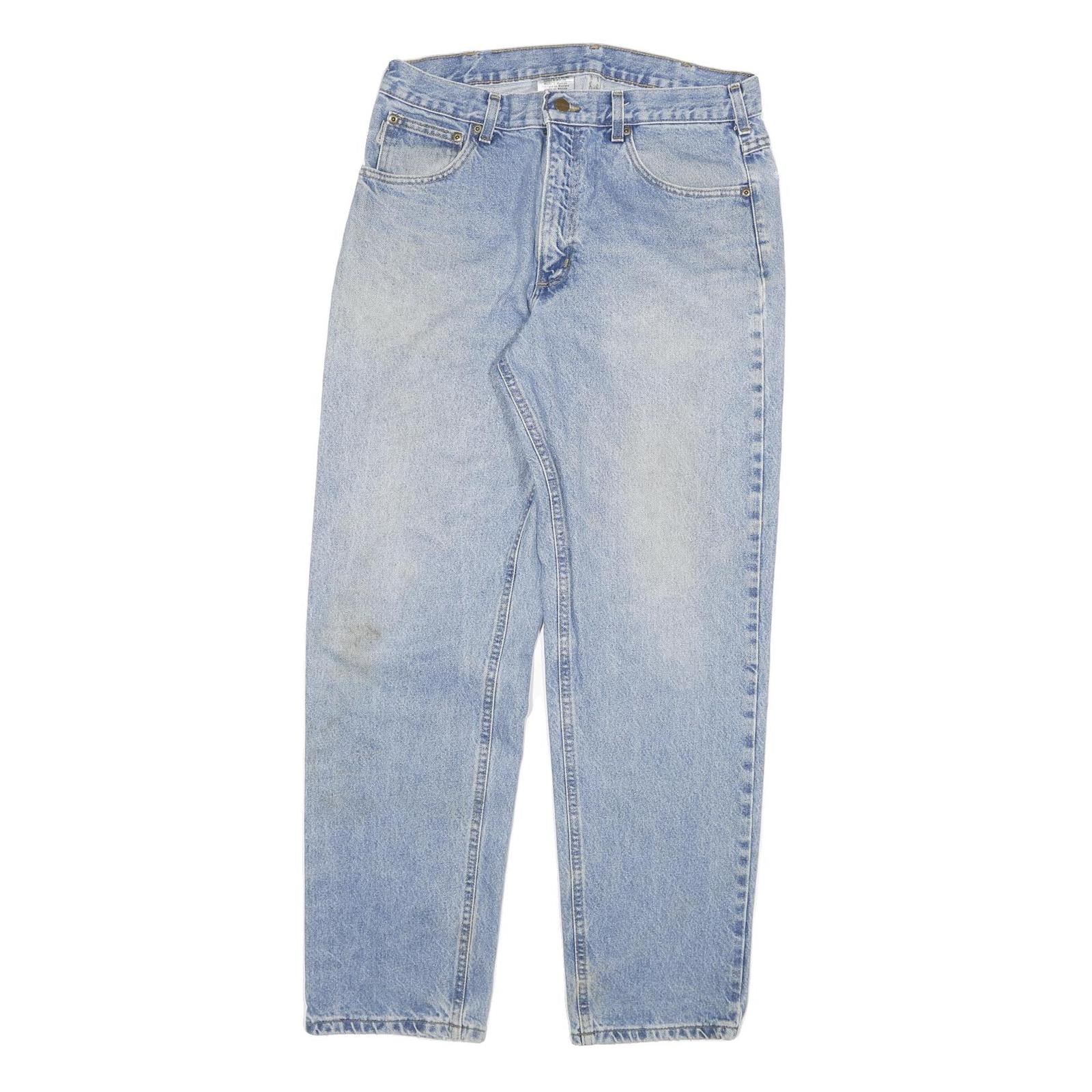 CARHARTT Mens Jeans Blue Relaxed Straight Denim Light Wash W34 L32 Casual Refurbished - N/A refurbished available on Cerqular