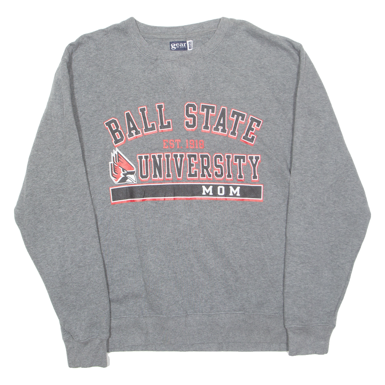 GEAR Ball State University Mens Sweatshirt Grey USA M Refurbished - N/A refurbished available on Cerqular