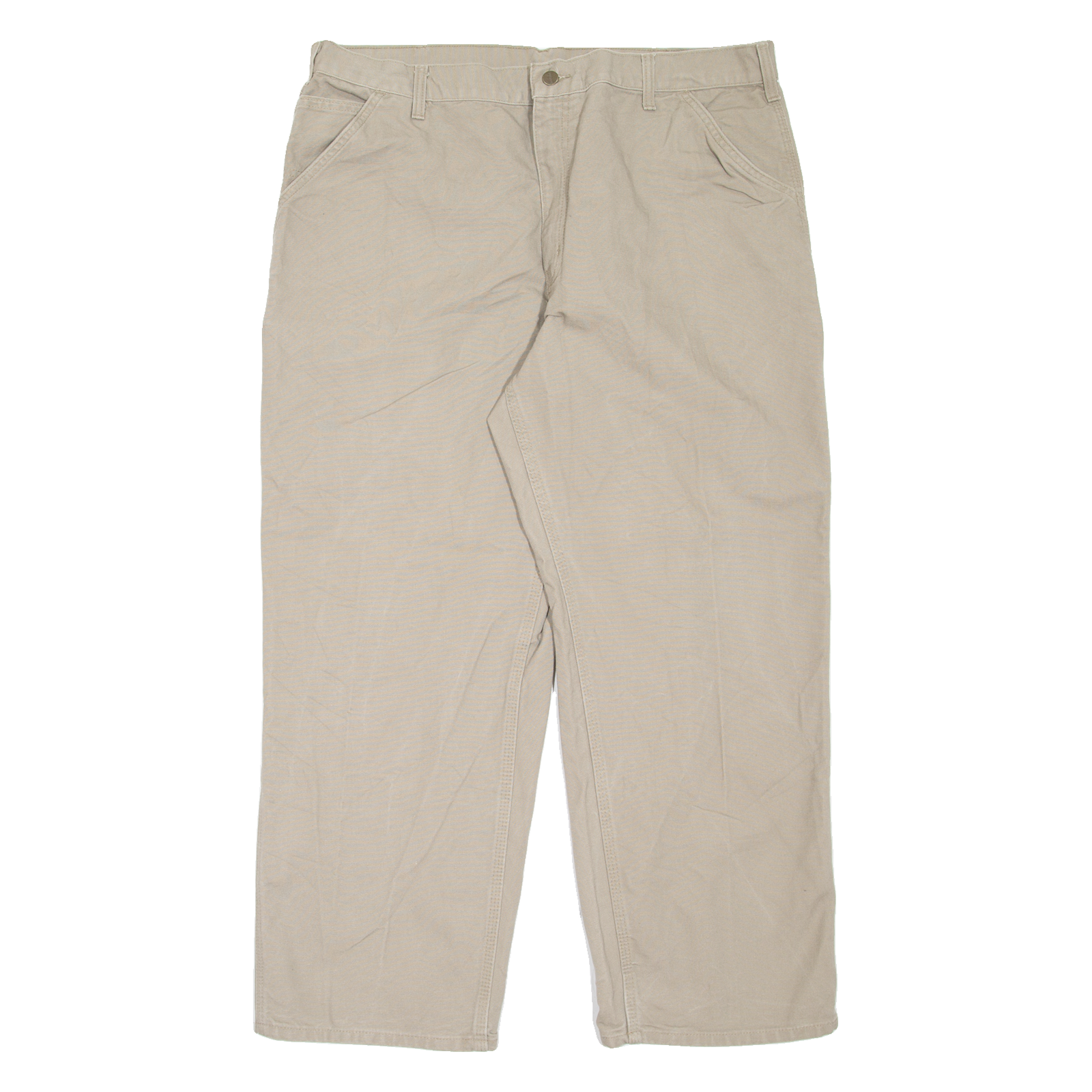 CARHARTT Carpenter Workwear Mens Jeans Beige Relaxed Tapered W40 L30 Refurbished - N/A refurbished available on Cerqular