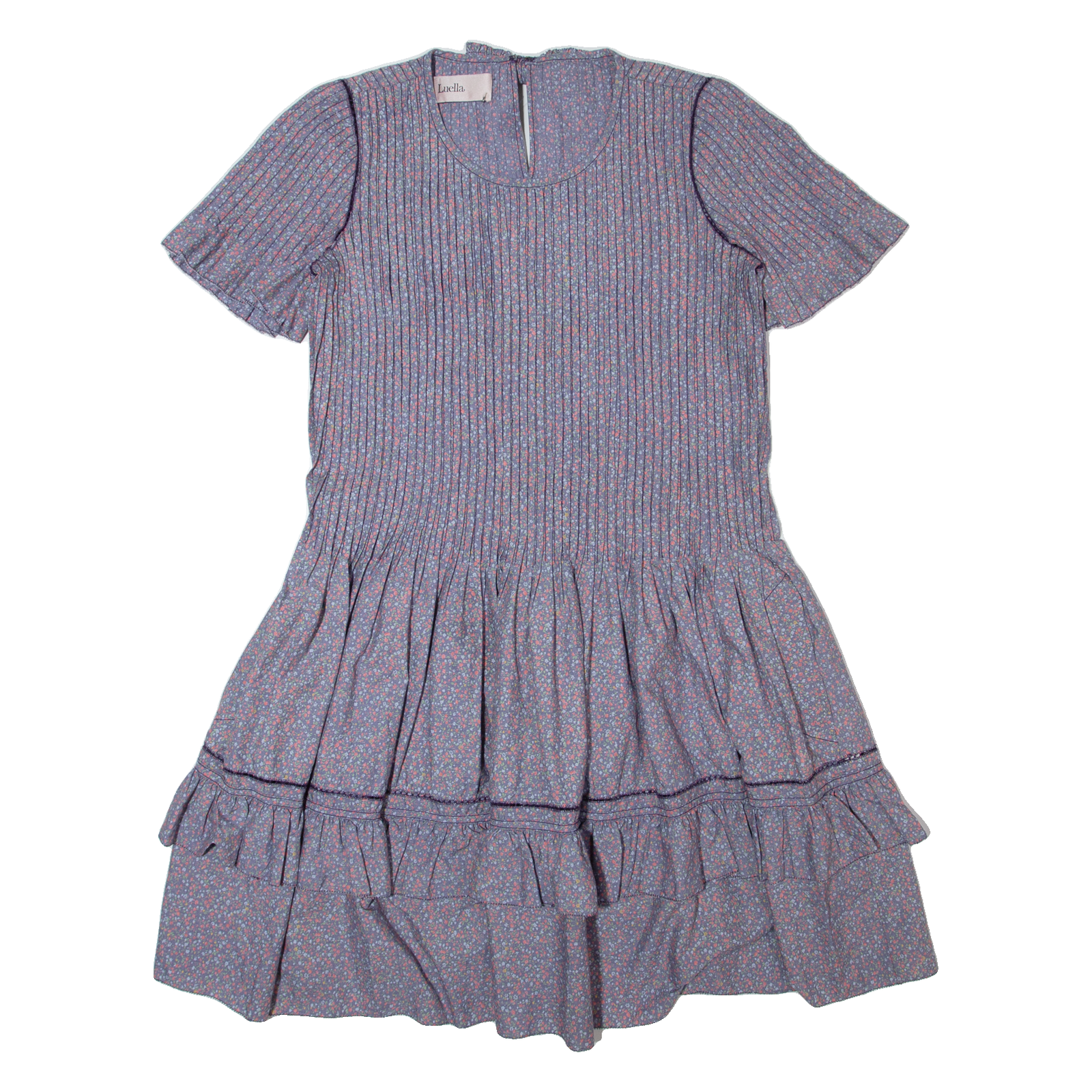 LUELLA Oversized Womens Fit & Flare Dress Purple Floral Knee Length UK 8 Refurbished - N/A refurbished available on Cerqular