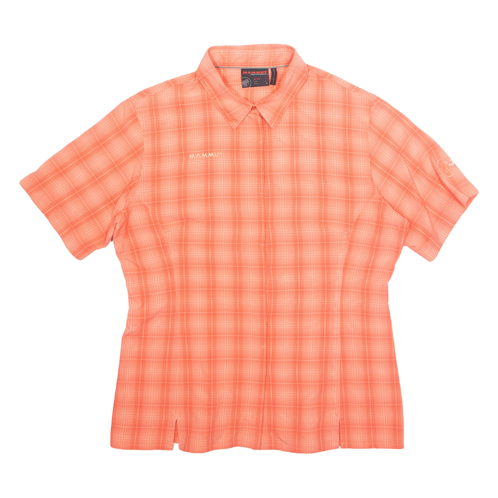 MAMMUT Womens Shirt Pink Check Short Sleeve L Refurbished - N/A refurbished available on Cerqular