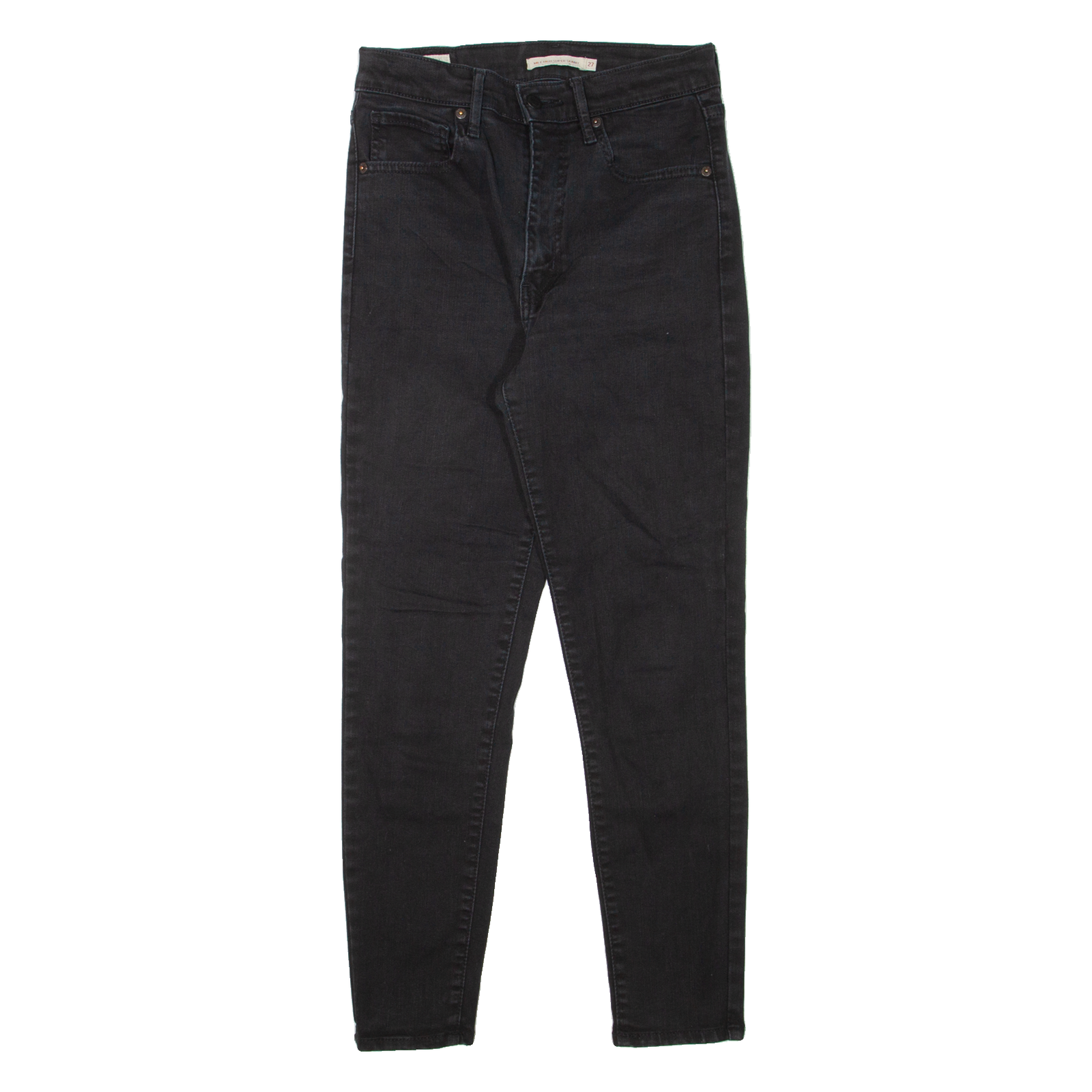 LEVI'S Mile High BIG E Womens Jeans Black Slim Skinny Denim W27 L26 Refurbished - N/A refurbished available on Cerqular