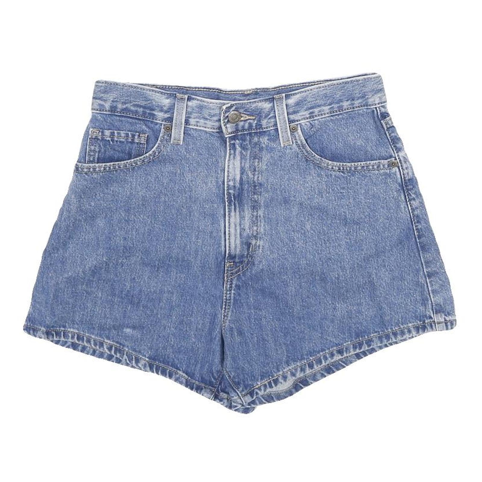 LEVI'S Womens Denim Blue Shorts M W28 Classic High Waist Casual Refurbished - N/A refurbished available on Cerqular