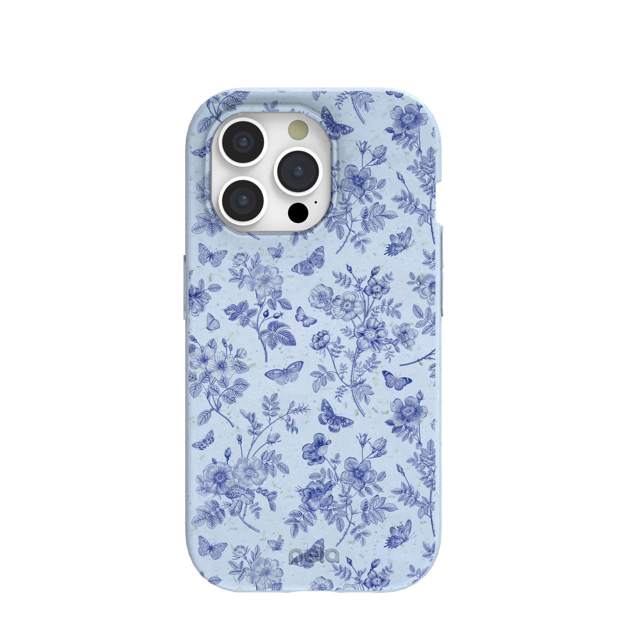 Powder Blue Porcelain iPhone 15 Pro Case Refurbished - Pela Case refurbished available on Cerqular