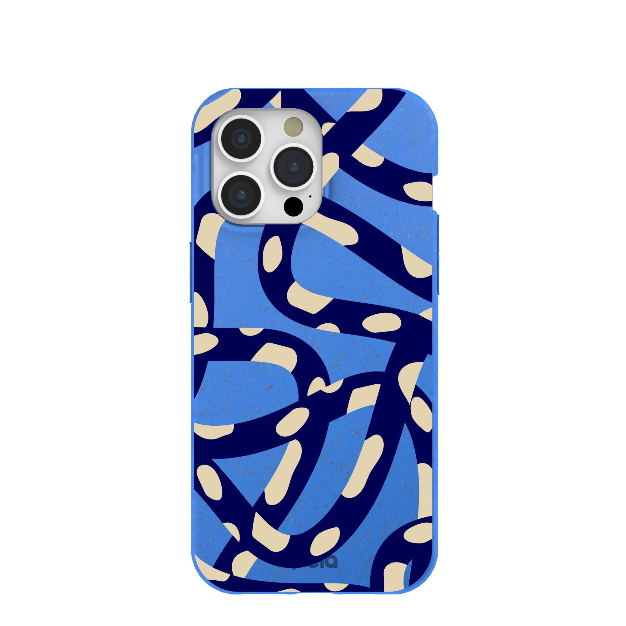 Electric Blue Noodles iPhone 15 Pro Max Case Refurbished - Pela Case refurbished available on Cerqular