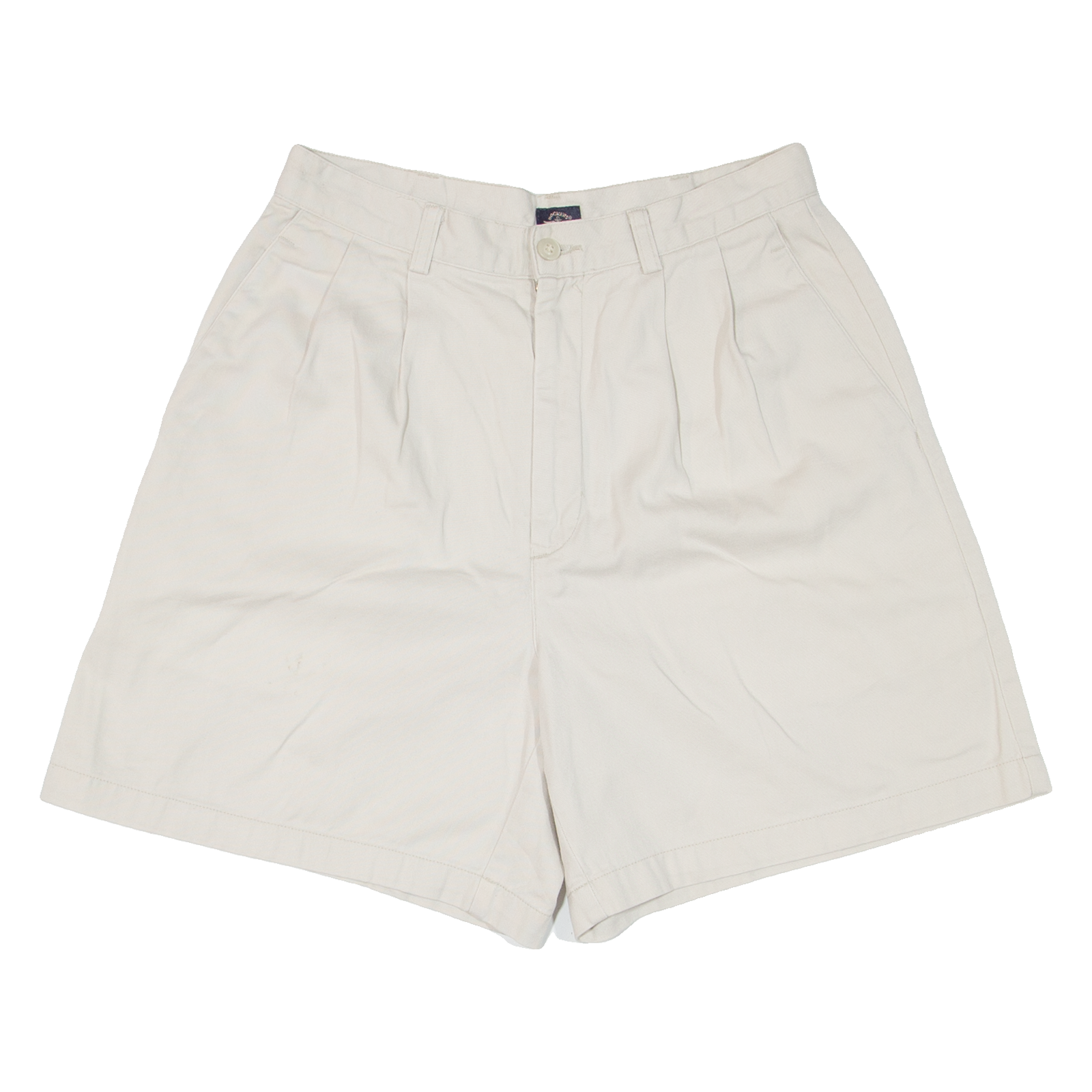 DOCKERS Pleated Womens Casual Shorts Beige Relaxed XS W26 Refurbished - N/A refurbished available on Cerqular