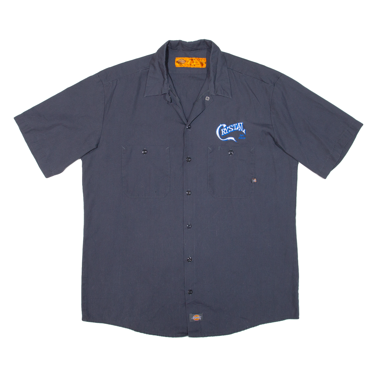 DICKIES Mens Worker Shirt Blue L Refurbished - N/A refurbished available on Cerqular