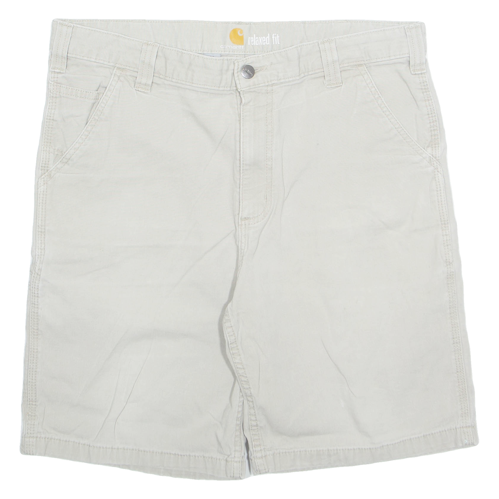 CARHARTT Mens Chino Shorts Beige L W36 Refurbished - N/A refurbished available on Cerqular