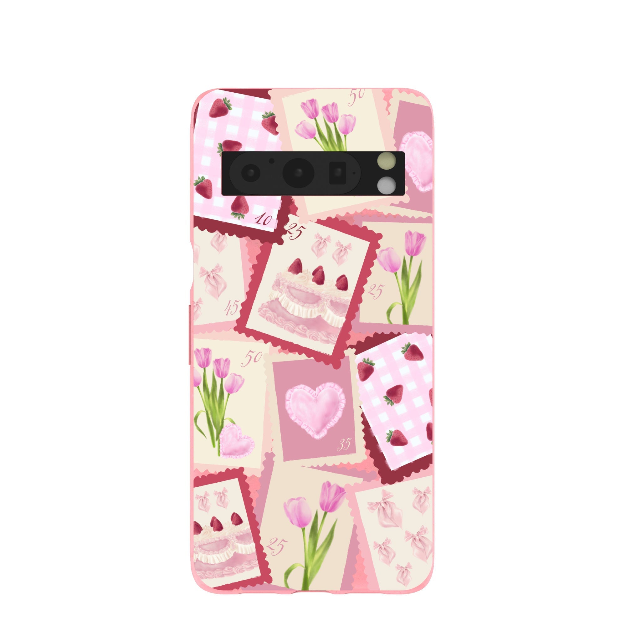 Bubblegum Pink Love Letters Google Pixel 8 Pro Case Refurbished - Pela Case refurbished available on Cerqular