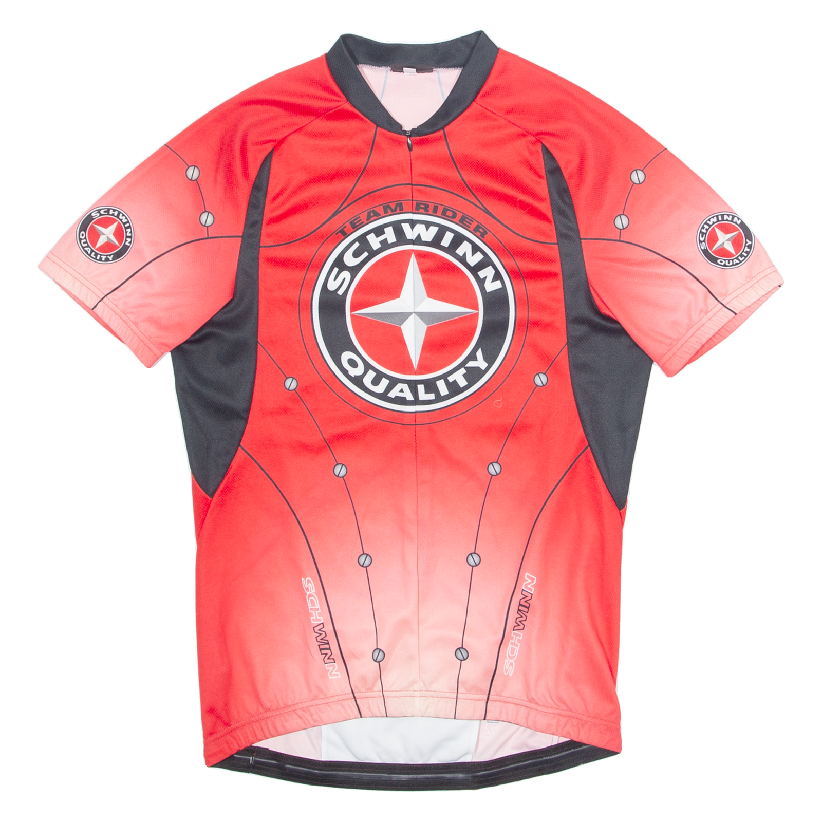 SCHWINN Cycling Mens Jersey Red 1/4 Zip M Refurbished - N/A refurbished available on Cerqular