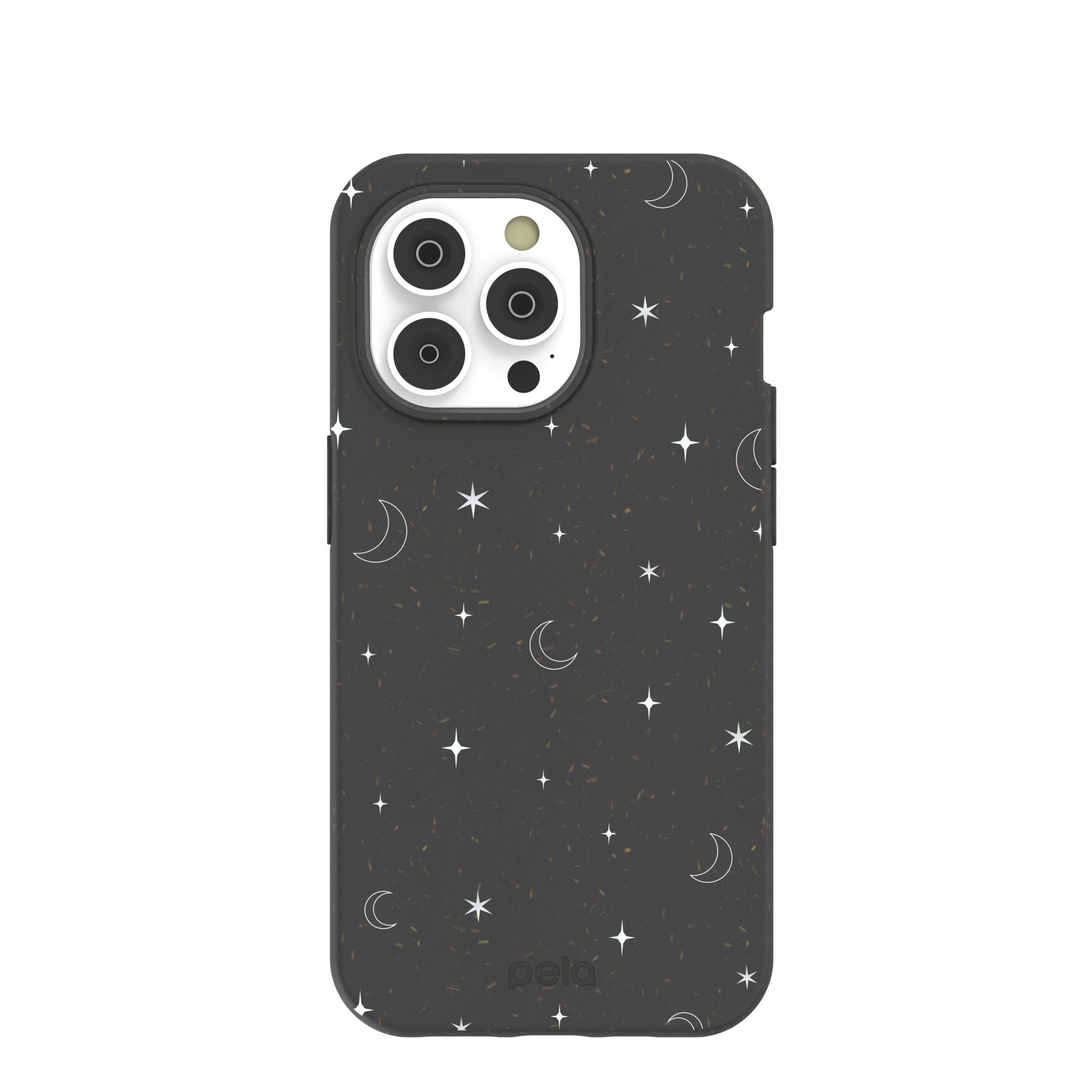 Black Quiet Stars iPhone 14 Pro Case Refurbished - Pela Case refurbished available on Cerqular