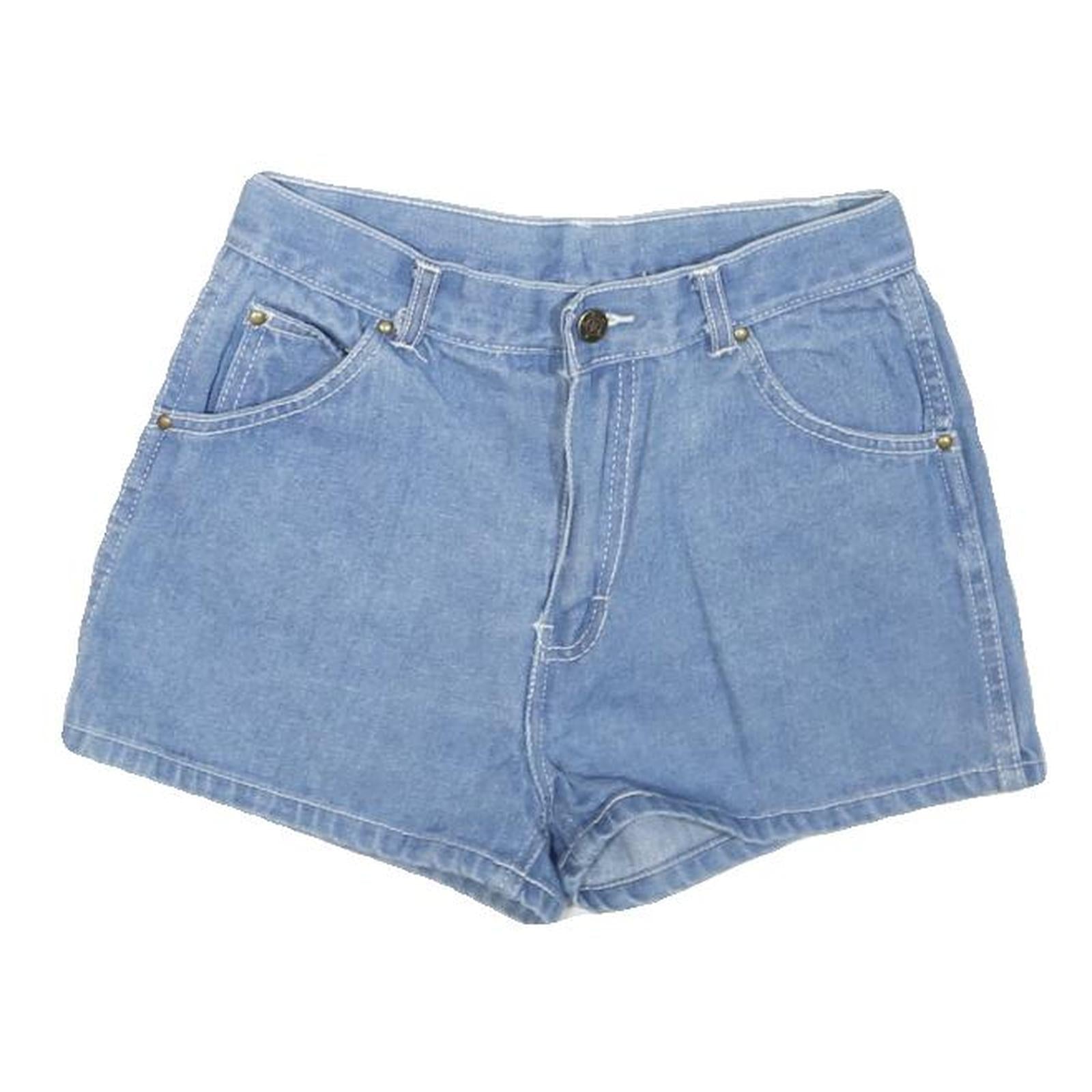 Womens Light Blue Denim Style Cotton Blend Shorts XS W24 Casual Summer Wear Refurbished - N/A refurbished available on Cerqular