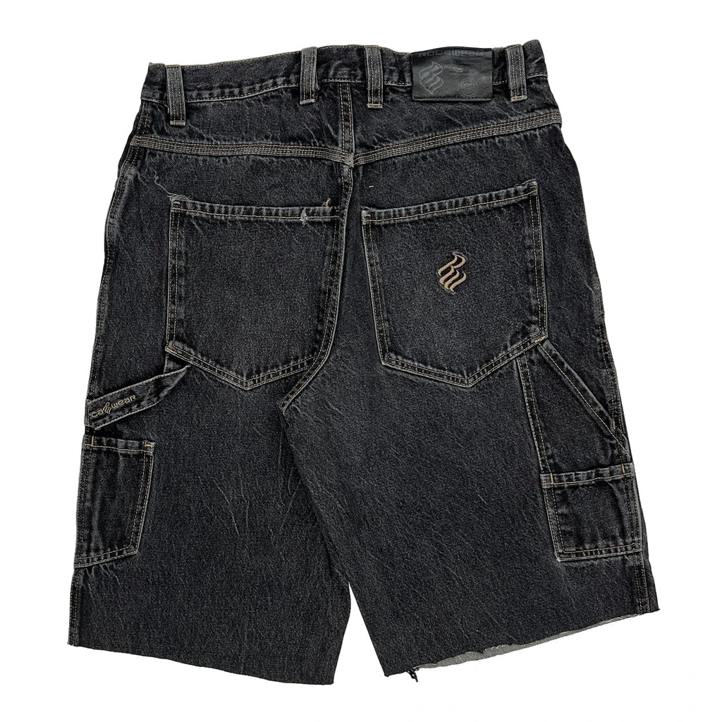 Rocawear Hip Hop Denim Shorts - 34W 13L Grey Cotton Refurbished - Thrifted (note: this is a term often used to describe second- refurbished available on Cerqular