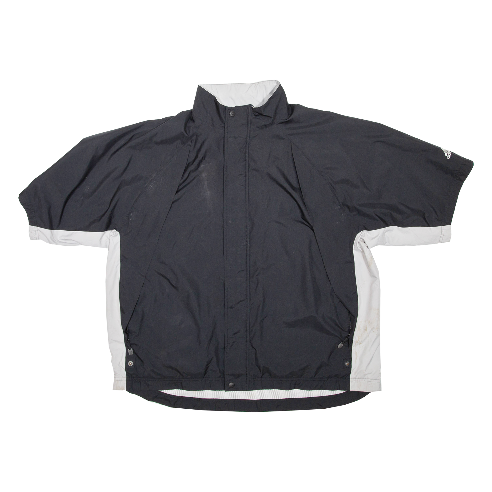 ADIDAS Short Sleeved Mens Windbreaker Jacket Black XL Refurbished - N/A refurbished available on Cerqular